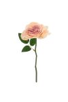 Selyemvirág Rózsaszál 23cm rózsaszín/krém