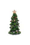Karácsonyfa poly 11,5x6,2x6,4cm zöld karácsonyi figura