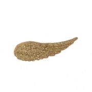   Angyal szárny öntapadós poly 5,8x1,8x0,5cm arany glitteres 6 db / szett karácsonyi dekorációs kellék