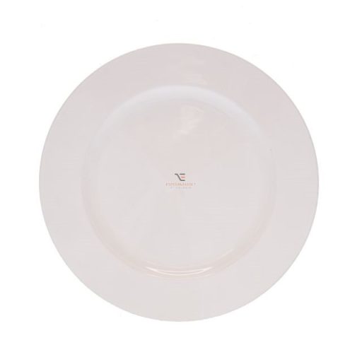 Tányér kerek műanyag 22x22x2cm fehér
