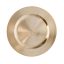 Tányér kerek műanyag 33x33x2cm fényes arany