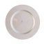 Tányér kerek műanyag 22x22x2cm ezüst