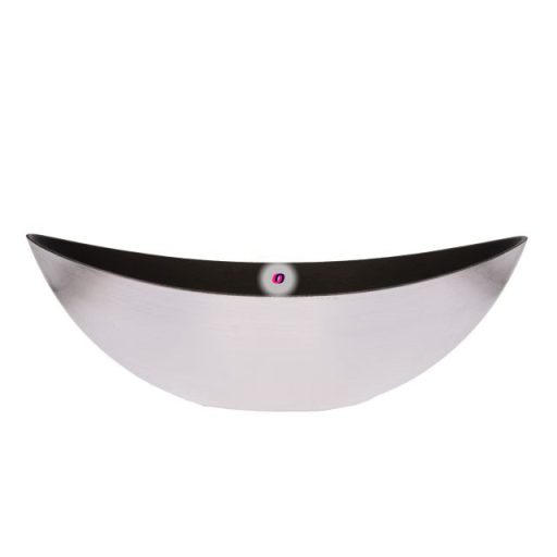 Csónak alakú kaspó műanyag 55x13.5x17.5 cm ezüst