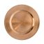 Tányér kerek műanyag 28x28x2cm bronz