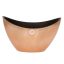 Csónak alakú kaspó műanyag 20x9x11.5 cm bronz
