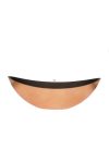 Csónak alakú kaspó műanyag 55x13.5x17.5cm bronz