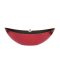 Csónak alakú kaspó műanyag 39x12x13 cm piros