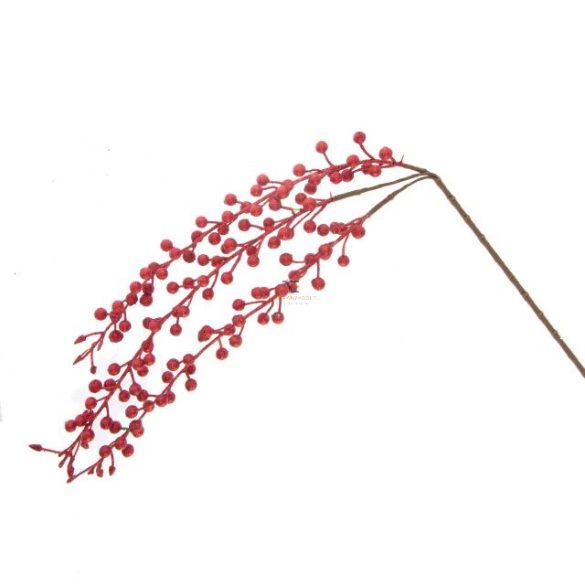 Gyöngy ág glitteres hungarocell 110cm piros