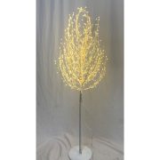   Fa gömb 1300 LED világítással melegfehér műanyag 210 cm fehér