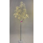   Fa virágos 1568 LED világítással melegfehér elektromos műanyag 180 cm fehér