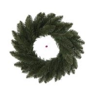Fenyő koszorú műanyag 33 cm zöld