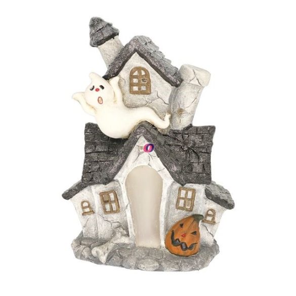 XL Halloweeni Ház szellemmel Lobogó effekt 43 cm