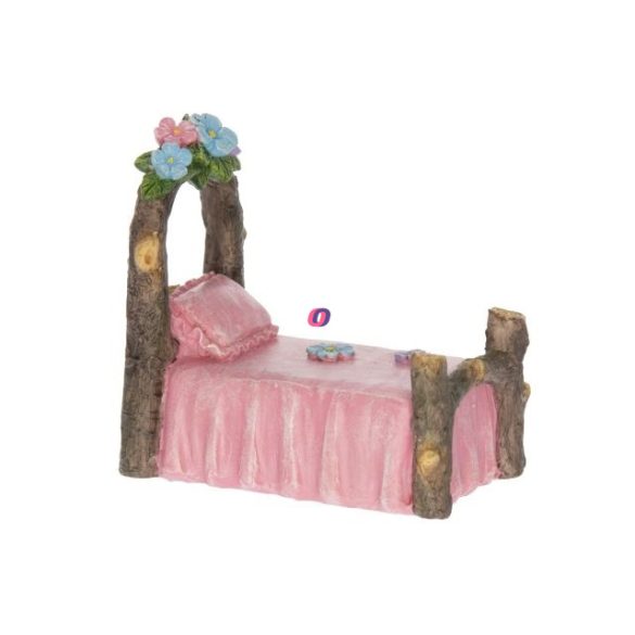 Tündérkert ágy poly 6,7x4,7x6,40cm rózsaszín