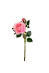 Selyemvirág rózsa szálas 64 cm rózsaszín