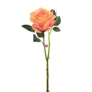 Selyemvirág rózsa szálas 64 cm barack