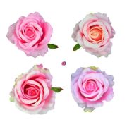Selyemvirág rózsa fej 8 cm többszínű 16 db-os szett