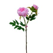 Selyemvirág peonia szálas 52 cm rózsaszín