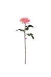 Selyemvirág kerti rózsa szálas 67 cm rózsaszín