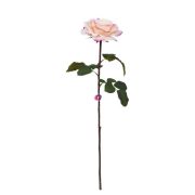 Selyemvirág kerti rózsa szálas 67 cm krém