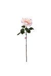 Selyemvirág rózsa szálas 65 cm krém