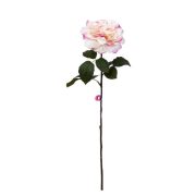 Selyemvirág rózsa szálas 65 cm krém
