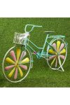 XL Kerti Bicikli tárolóval fém 100x19,5x55cm zöld, rózsaszín, sárga