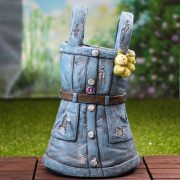 Kerti figura Kaspó farmerruha 44,5 cm