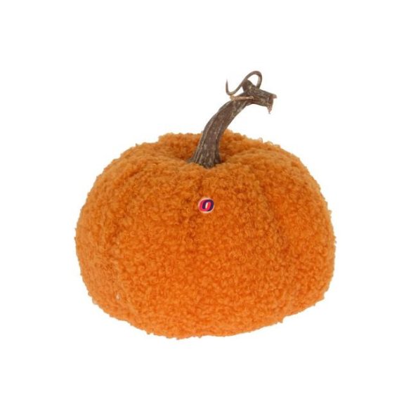 Őszi Tök bársony,hungarocell 12x12 cm narancs