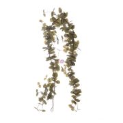 Eukaliptusz girland leveles, műanyag, 190 cm, zöld