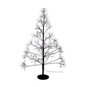   Fa karácsonyfa formájú 990LED világítással melegfehér, elektromos műanyag 120cm fekete