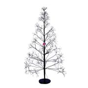   Fa karácsonyfa formájú 2880LED világítással melegfehér, elektromos műanyag 210cm fekete