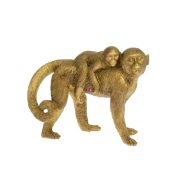 Majmok, poly, 20,5x10,5x15,7 cm, arany,