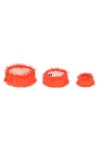 Műszőr kalapdoboz 2x18,5, 18,5x8, 11x6,5cm piros 3 db-os szett