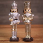 Diótörő dobbal, csengővel poly 13,5cm arany 2 féle