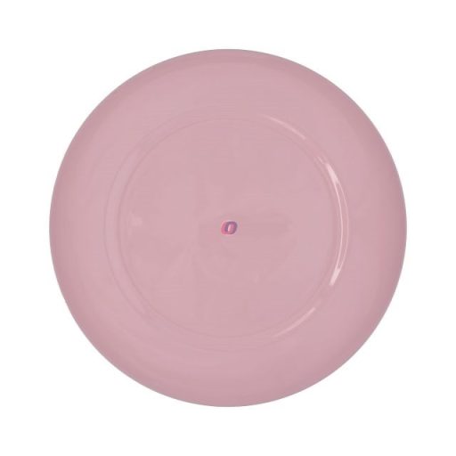 Tányér kerek műanyag 33x33cm rózsaszín
