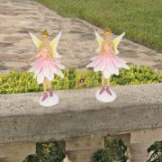   Tündér figura balerina álló poly 7x7x14cm rózsaszín, fehér 2 féle (1db)