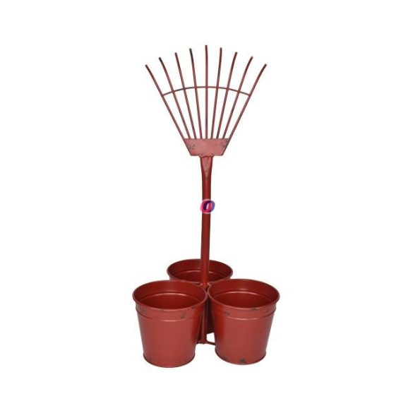 XL Kapós állvány kerti szerszámmal fém 65 cm piros