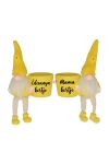 Egyedi neves virágcserép manóval 14 cm