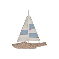 Vitorláshajó fa 37x6x37,5cm kék, fehér