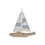 Vitorláshajó fa 37x6x37,5cm kék, fehér
