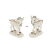 Szarvas sapkában, sállal álló, glitteres 5,8cm 2féle