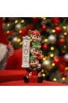 Amerikai karácsonyi ELF manók világító "JoY" 31 cm LED világítással