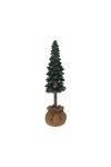 Mini Fenyőfa kaspóban téli falu kellék 14 cm