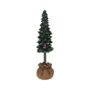 Mini Fenyőfa kaspóban téli falu kellék 14 cm