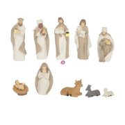Mini Betlehem szett 11 db-os 11 cm fehér