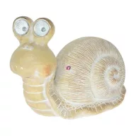   XL Cuki napelemes csiga figura kő hatású 34 cm 2 db led kültéri dekoráció