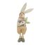XL teleszkópos húsvéti nyúl figuea 76 cm, textil, álló