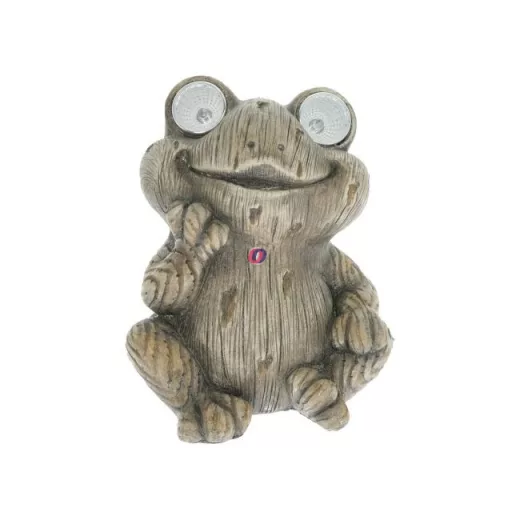 Cuki napelemes béka figura fa hatású15 cm 2 db led kültéri dekoráció