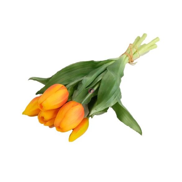 Selyemvirág Tulipán csokor 5 szálas 30 cm