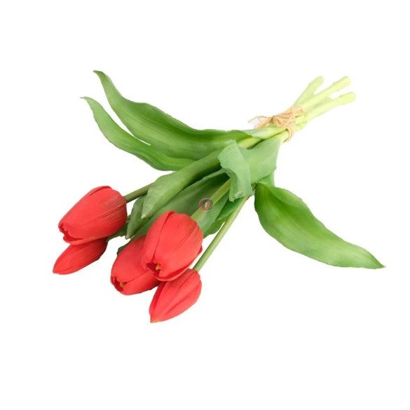 Selyemvirág Tulipán csokor 5 szálas 30 cm